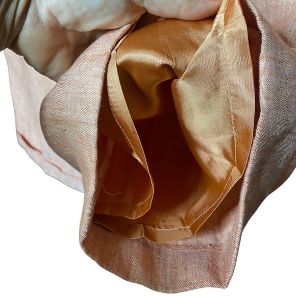 Austin Reed vintage linen lined high waist, pleated wide leg cuffed trouser SZ-4 - Picture 9 of 10